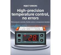 STC-200 Thermostat numérique pour refroidissement et chauffage avec alarme, -40 °C à 70 °C, 220 V AC