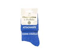 STC Paires de chaussettes Attachante Casse-Couille Duo bleu paillettes