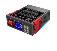 STC-3008 double régulateur de température numérique DC12V/24V AC110-220V régulateur de température avec thermostat de chauffage et de refroidissement(DC 12V)