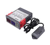 STC-3028 Contrôle de Température 12V/24V/110V /220V Affichage Numérique Contrôleur de Température et D'humidité avec Capteur Intégré(24V)