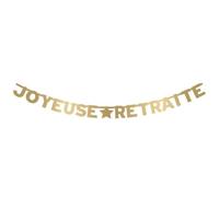 STC Accessoires de Fêtes/Guirlande Joyeuse Retraite/Dimensions : 300 x 15,7 cm