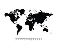 STC Adhésif décoratif Mural Planisphere