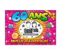 STC Album Photo Souvenir Personnalisable spécial Anniversaire 60 Ans