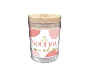 STC - Bougie PARFUMÉE Vanille Verre Nounou 9.2CM