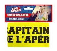 STC Brassard Capitaine de l'apéro Jaune Taille unique