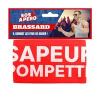 STC Brassard apéro Sapeur Pompette Orange Taille Unique