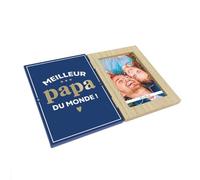 STC Cadre photo double meilleur papa