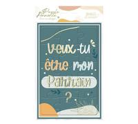 STC Carte puzzle annonce naissance-baptême modèle Veux tu être mon parrain ?