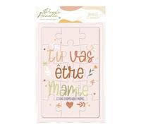 STC Carte puzzle annonce naissance modèle Tu vas être Mamie
