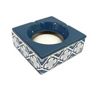 STC Cendrier Carre geant Carreaux Bleus