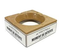 SUD TRADING Cendrier marocain en céramique moment de détente - Dimensions : Hauteur 6 cm - Profondeur 16 cm - Largeur 16 cm