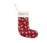 STC Chaussette Deco Noel Enfant Sage