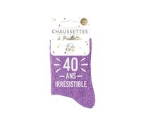 STC Chaussettes a paillettes 40 ans