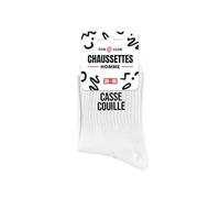 STC Chaussettes blanches casse couilles homme