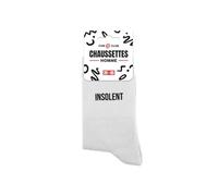 STC, Chaussettes homme blanches - Insolent (3-45)