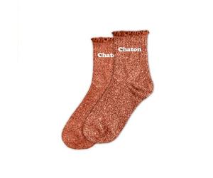 STC, Chaussettes feston courtes paillettes BISOUS (taille unique 36-42)