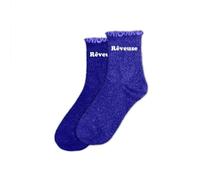 Paire De Chaussettes Paillettes À Feston Rêveuse Bleu