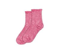 Chaussettes Paillettes À Feston Rose