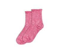 STC - Chaussettes Feston paillettes Rose