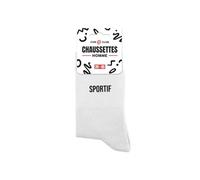 STC, Chaussettes homme blanches - Sportif (39-45)