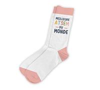 STC Chaussettes Meilleure ATSEM du Monde - Taille 36/42
