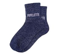Chaussettes Bleues à Paillettes Argentées 'Pipelette'
