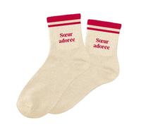 STC Chaussettes paillettes a bandes sœur adoree