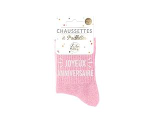 STC Chaussettes paillettes anniversaire