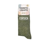 STC Chaussettes paillettes corsica kaki