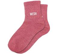 Chaussettes Wesh À Paillettes Rose