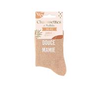 STC Chaussettes Douce Mamie Femme Paillettes Taille 39 Orange/Cuivre/Mandarine