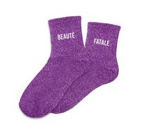 STC Chaussettes paillettes duo beaute fatale, Violet, 36-42