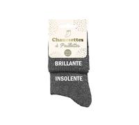 STC Chaussettes Brillante Insolente à paillettes Noires 36-42