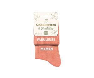 STC Chaussettes paillettes duo fabuleuse maman