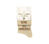 STC Chaussettes paillettes duo Reine des emmerdes