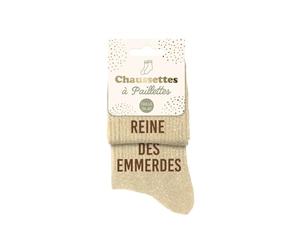 STC Chaussettes paillettes duo reine des emmerdes