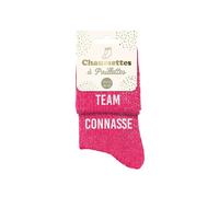 STC Chaussettes paillettes duo team connasse