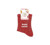 STC Paire de chaussettes Petit Coeur pour fillette, paillettes