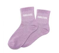 STC Chaussettes Fabuleuse - Femme Rose poudré paillettes scintillantes Taille unique 36-42