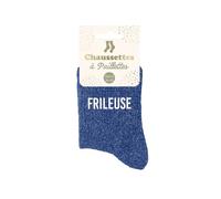 STC Chaussettes Frileuse – Paillettes – Bleu