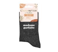 STC Paire de chaussettes pailletées Mme Parfaite Femme Noir 39