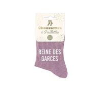 STC Chaussettes Reine des Garces à paillettes — une paire