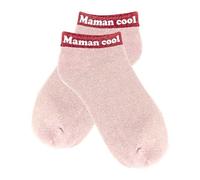 STC Chaussettes paillettes - Socquettes paillettes : Maman Cool, Rose Clair, Taille Unique (36-42)