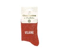 STC Paire de chaussettes Vilaine rouges à paillettes