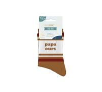 STC Chaussettes Famille – paire coton marron Papa Ours Homme