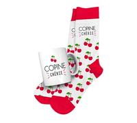 STC Coffret Cadeau Mug et Chaussettes - Copine Chérie (taille 36/42 - mug de 240 ml)
