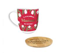 STC Coffret café (tasse et sous tasse) modèle Meilleure Maman