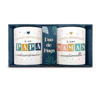 STC Coffret duo mugs papa maman