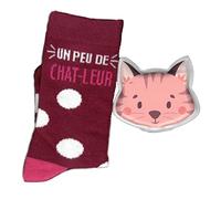 STC Coffret Hiver au Chaud - Chaussettes et Chaufferette Chat
