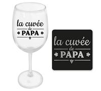STC Coffret LA CUVÉE DE Papa VIN Dessous DE Verre